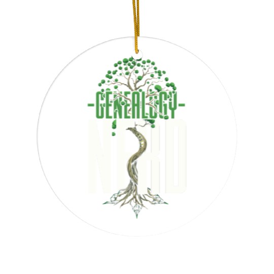 Genealogy Nerd Genealogist Ancestry Ceramic Ornaments