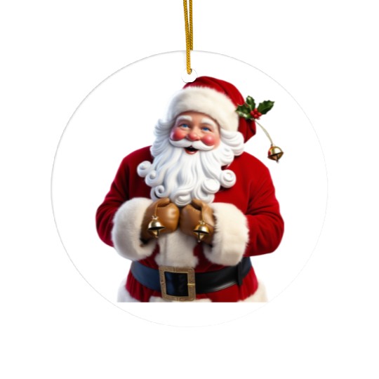 Santa Claus Ceramic Ornaments
