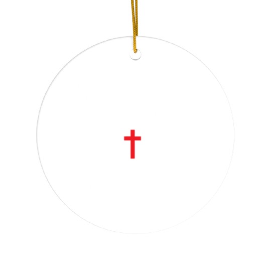 Jesus Is King Love Jesus Christian Christmas Ceramic Ornaments