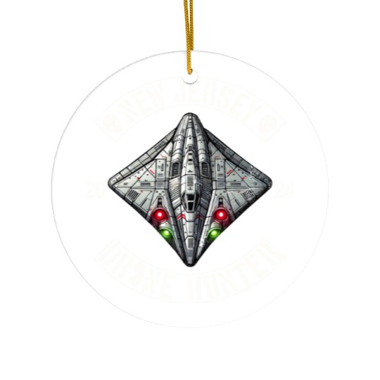 New Jersey Drone Hunter | NJ Drones Aliens UAPs Ceramic Ornaments
