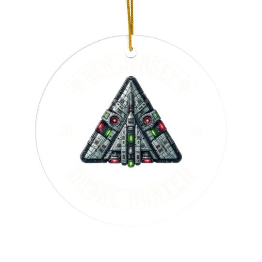 New Jersey Drone Hunter | NJ Drones Aliens UAPs Ceramic Ornaments