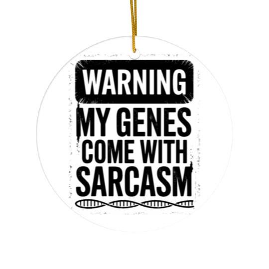 Sarcastic Genealogy DNA Test Genetics Biologist Ceramic Ornaments