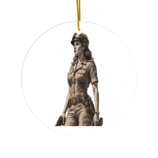 Fearless Defender: Strong, Bold, and Unstoppable Ceramic Ornaments