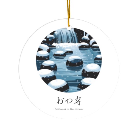 Stillness in the Storm Ceramic Ornaments