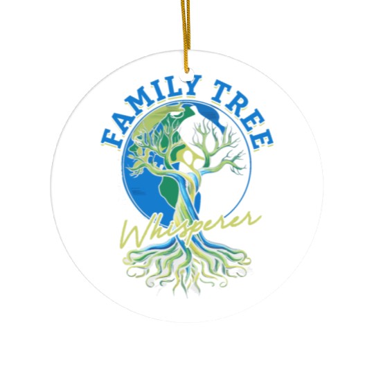 Genealogy Genealogist Family Tree Whisperer Ceramic Ornaments