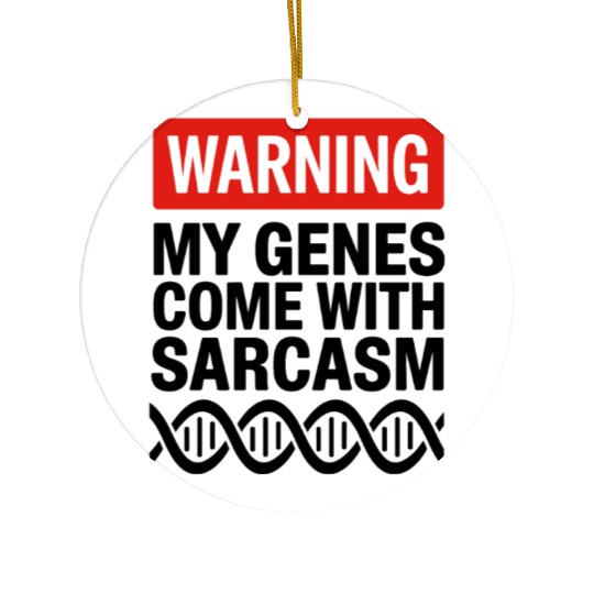 Sarcastic Genealogy DNA Test Genetics Biologist Ceramic Ornaments