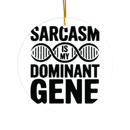 Sarcastic Genealogy DNA Test Genetics Biologist Ceramic Ornaments