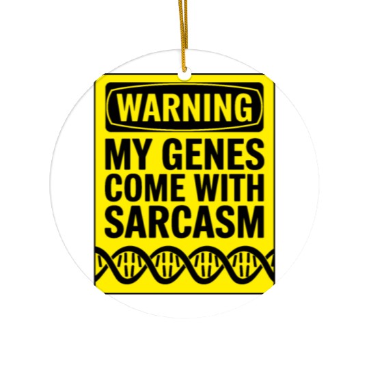 Sarcastic Genealogy DNA Test Genetics Biologist Ceramic Ornaments