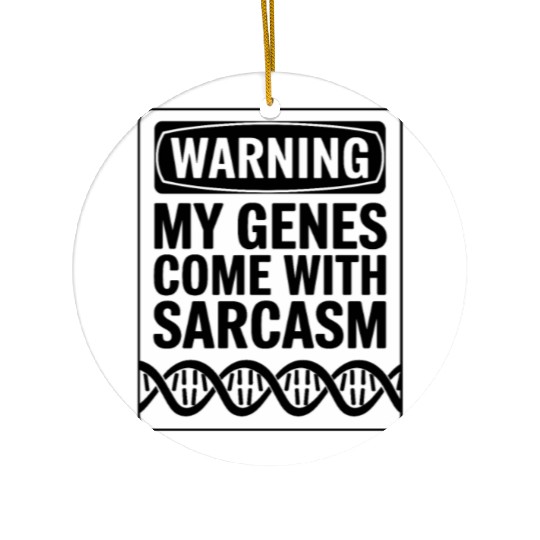 Sarcastic Genealogy DNA Test Genetics Biologist Ceramic Ornaments