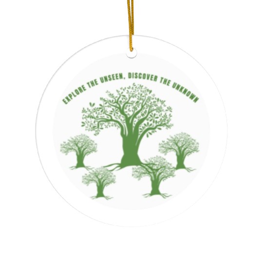 Green Tree Environmentalism Advocacy Ceramic Ornaments