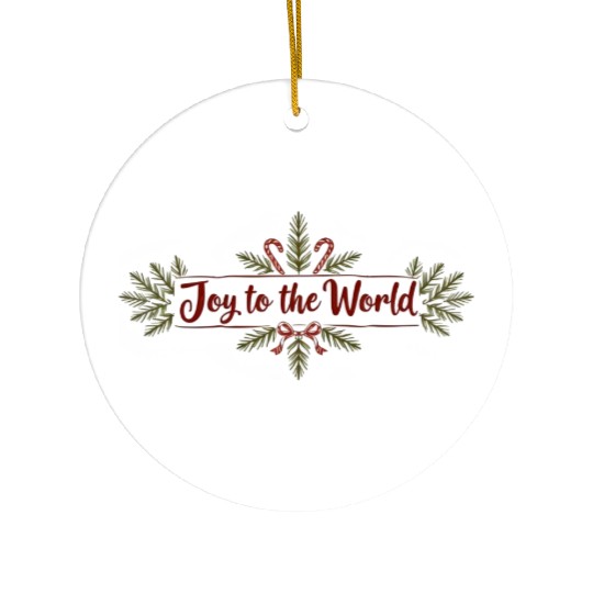 Joy the world Ceramic Ornaments