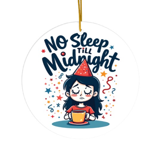 No Sleep Till Midnight Ceramic Ornaments