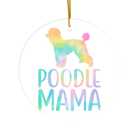 Poodle Mama Poodle Dog Lover Ceramic Ornaments