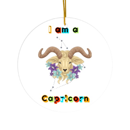 I am a Capricorn Ceramic Ornaments
