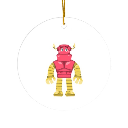 I Love Jesus and Robots, John 3:16 Ceramic Ornaments