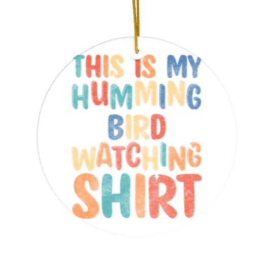 Hummingbird Nature Sign Ceramic Ornaments