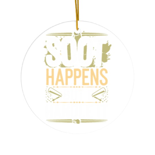 Chimney Sweeping Traditional Trades Fireplace Ceramic Ornaments