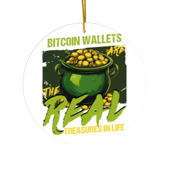 St Patricks Day Bitcoin Wallets The Real Treasures Ceramic Ornaments