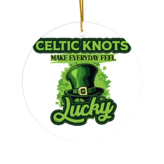 Celtic Knots Make Everyday Feel Lucky St Patricks Ceramic Ornaments