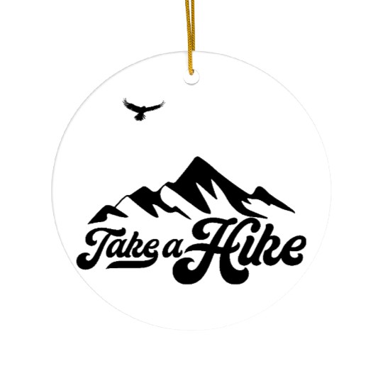 Take A Hike Ceramic Ornaments