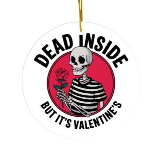 Valentine's Day Men's Ceramic Ornaments | Dead Inside