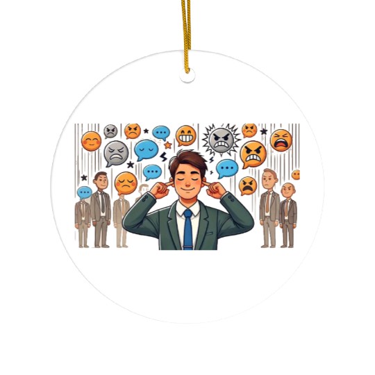 clear mind Ceramic Ornaments