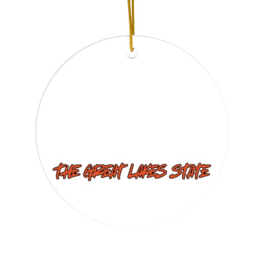 SAILING STRONG IN THE GREAT LAKES STATE Ceramic Ornaments