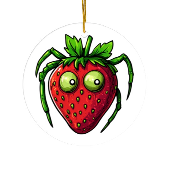 Strawberry Spider Strawberry Spider Ceramic Ornaments