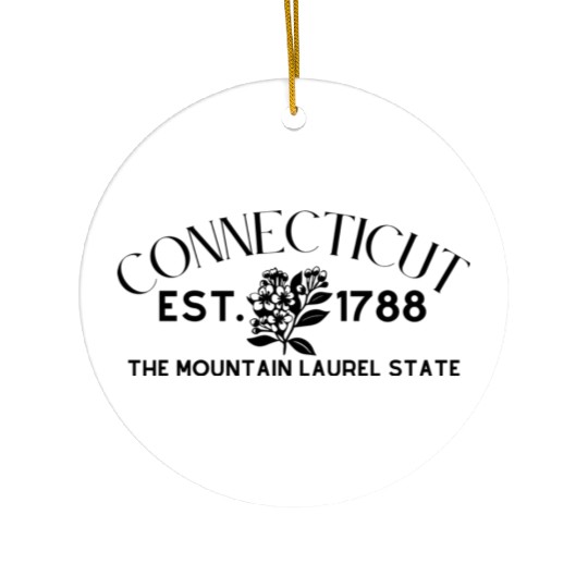 Connecticut Ceramic Ornaments