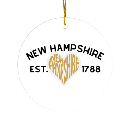 New Hampshire Ceramic Ornaments