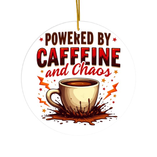 Caffeine Chaos Ceramic Ornaments