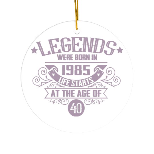 Legends born in 1985 vintage 40th birthday Ceramic Ornaments