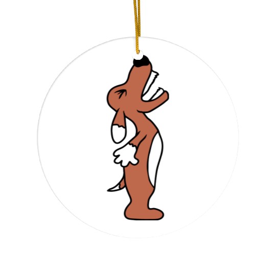 Dog Angry Upwards Roaring Loud Barking Yapping Fun Ceramic Ornaments