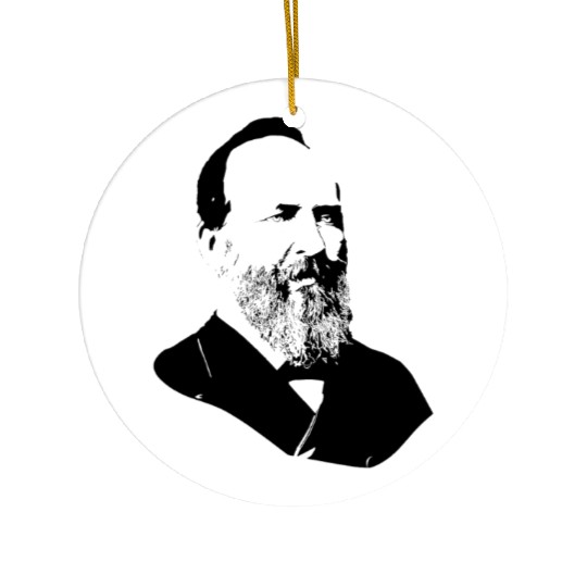 President James Abraham Garfield Ceramic Ornaments