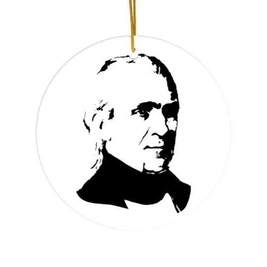 President James K Polk Ceramic Ornaments