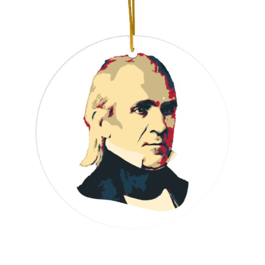 President James K Polk Ceramic Ornaments