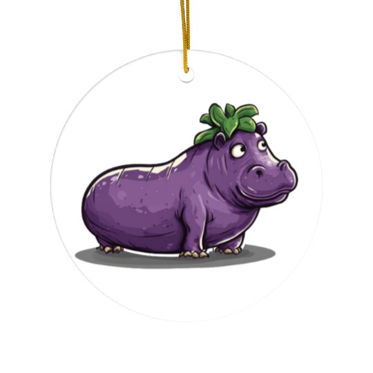 Hip Eggplant Ceramic Ornaments