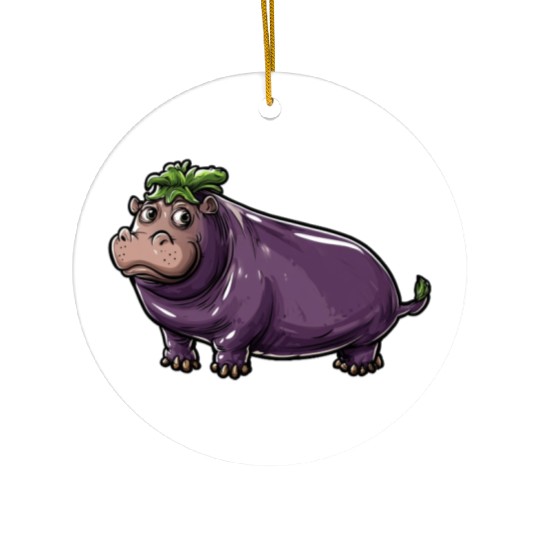 Hip Eggplant Ceramic Ornaments