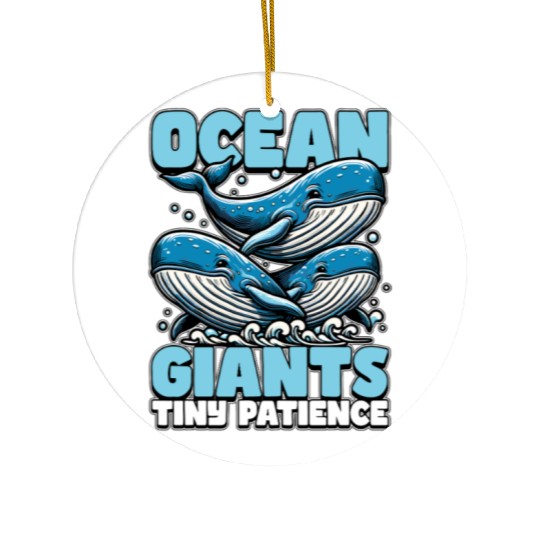 Whale Watching Ocean Giants Tiny Marine Animal Ceramic Ornaments
