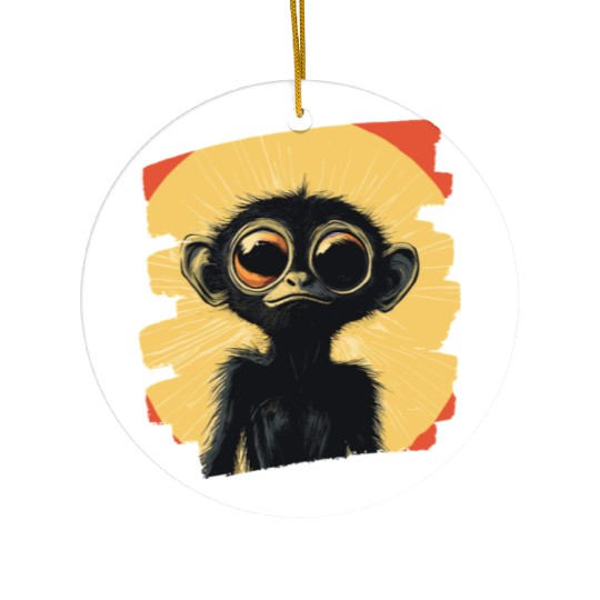 Spider Monkey Ceramic Ornaments