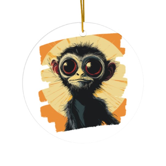 Spider Monkey Ceramic Ornaments