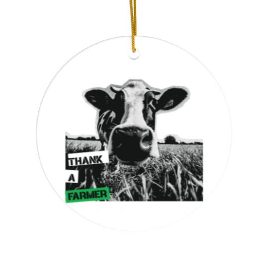 Thank a farmer DESIGN Ceramic Ornaments