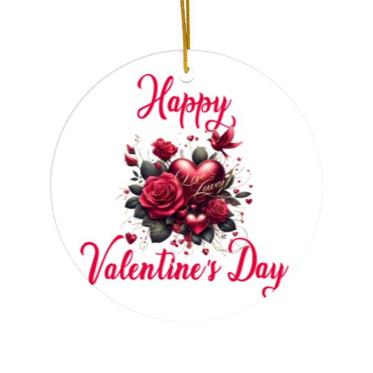 Happy Valentine's day Ceramic Ornaments