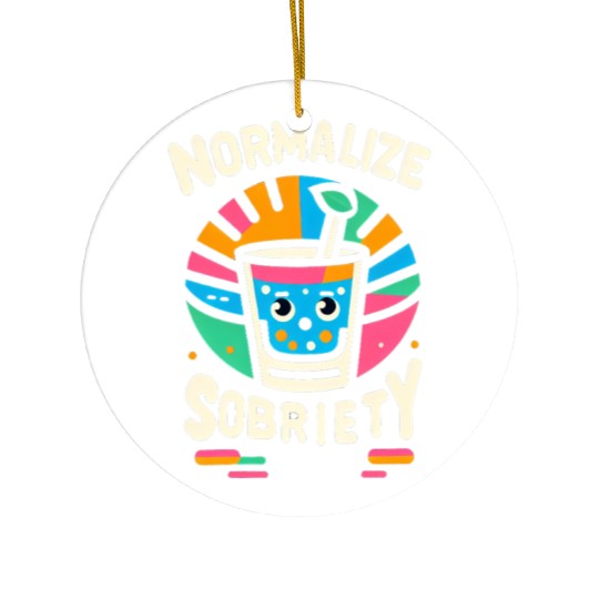 Normalize Sobriety 9 Ceramic Ornaments
