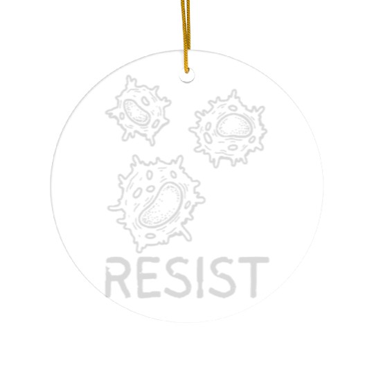 Immune Cell Resist Design – Science & Activism Art Ceramic Ornaments