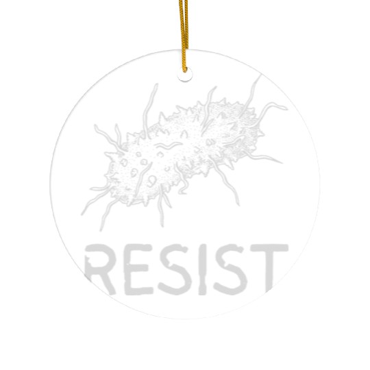 Bacteria Resist Design – Microbiology Science Art Ceramic Ornaments
