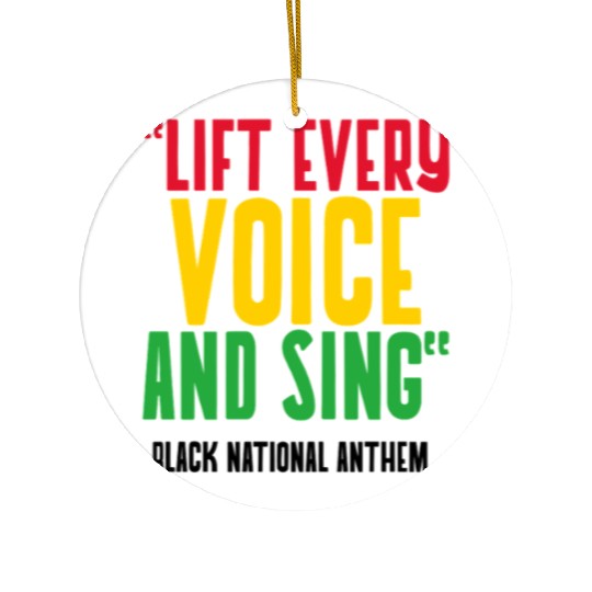 LIFT EVERY VOICE and SING Ceramic Ornaments