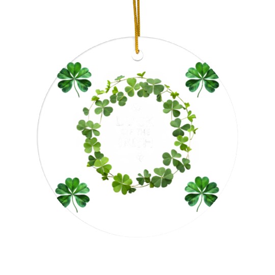 luck of the irish Ceramic Ornaments