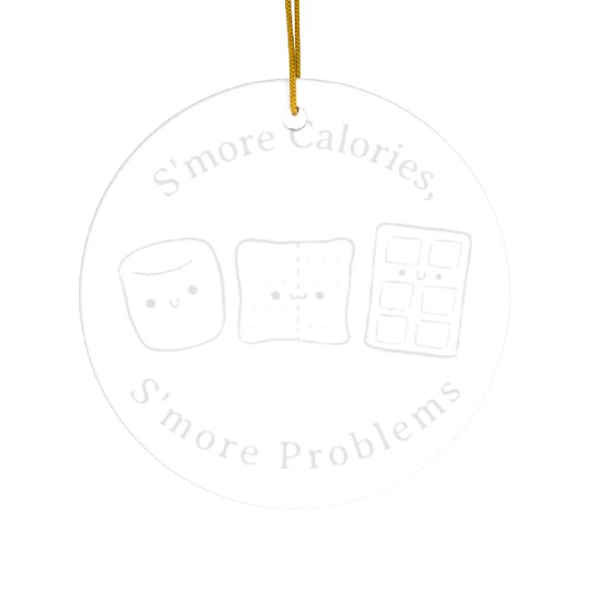S’more Calories, S’more Problems backyard camping Ceramic Ornaments
