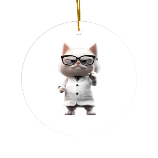 Sugar Is Just Angry Salt Cat Meme Science Ceramic Ornaments